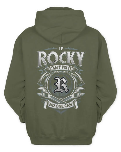 ROCKY AP81-K4-626 - Personalized Ahmed Quote Apparel “If Ahmed Can't Fix It, No One Can” - Unisex Hoodie - Military Green