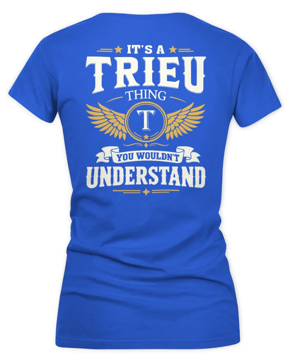 TRIEU KT06-M008 It’s a [NAME] Thing – You Wouldn’t Understand | Personalized Vintage T-Shirt - Women's V-Neck T-Shirt - Royal