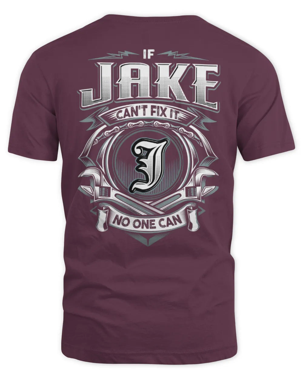 JAKE AP81-K4-626 - Personalized Ahmed Quote Apparel “If Ahmed Can't Fix It, No One Can” - Unisex Standard T-Shirt - Maroon