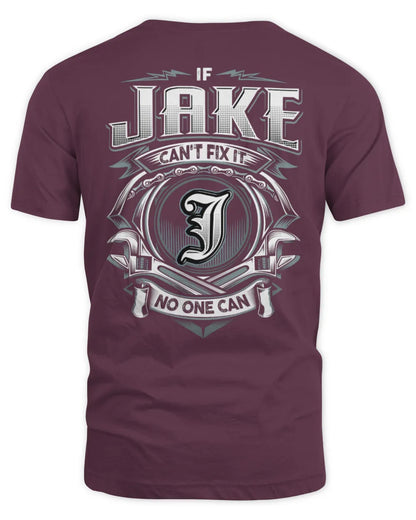 JAKE AP81-K4-626 - Personalized Ahmed Quote Apparel “If Ahmed Can't Fix It, No One Can” - Unisex Standard T-Shirt - Maroon