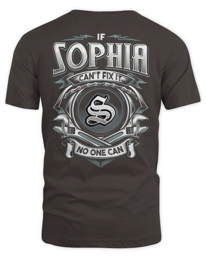 SOPHIA AP81-K4-626 - Personalized Ahmed Quote Apparel “If Ahmed Can't Fix It, No One Can” - Unisex Standard T-Shirt - Dark Chocolate