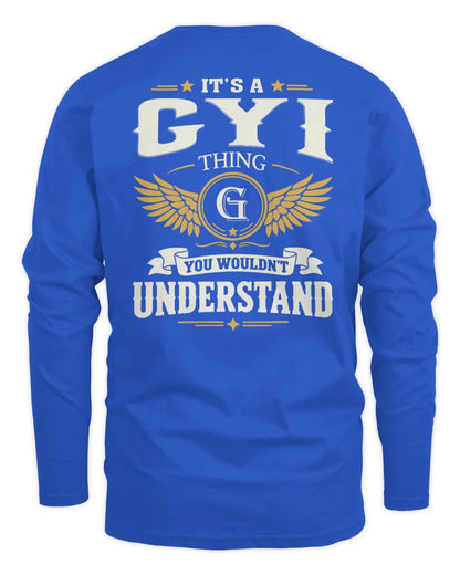 GYI KT06-M008 It’s a [NAME] Thing – You Wouldn’t Understand | Personalized Vintage T-Shirt - Men's Long Sleeved T-Shirt - Royal