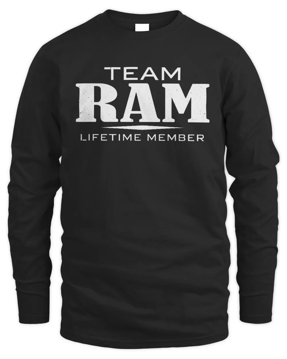 RAM BL62-K4-128 - Personalized “Team NAME Lifetime Member” - Men's Long Sleeved T-Shirt - Black