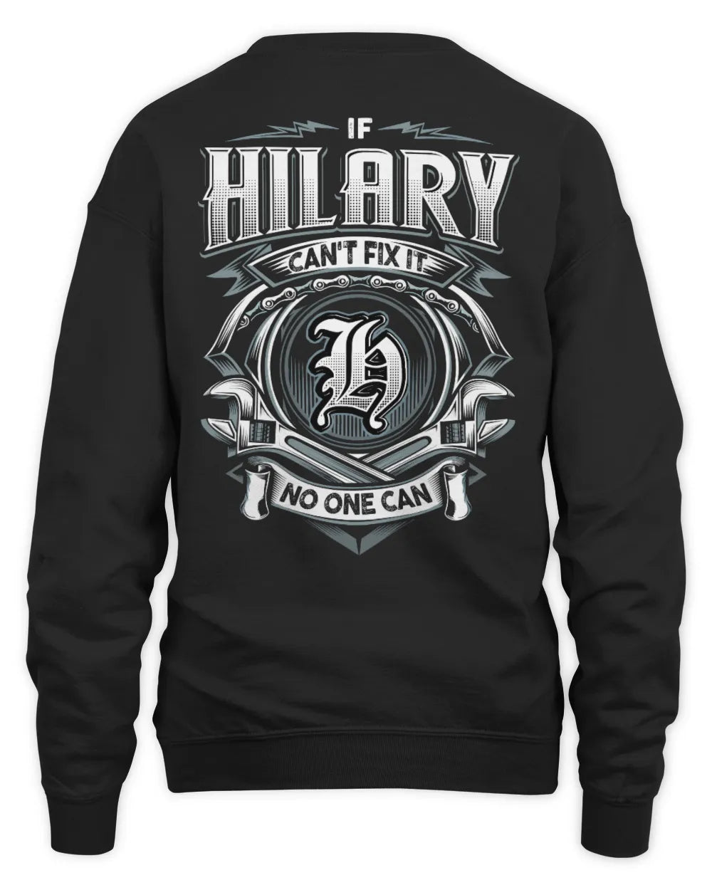 HILARY AP81-K4-626 - Personalized Ahmed Quote Apparel “If Ahmed Can't Fix It, No One Can” - Unisex Sweatshirt - Black