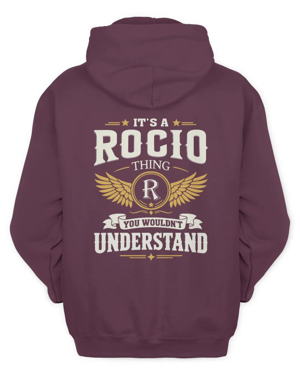 ROCIO KT06-M008 It’s a [NAME] Thing – You Wouldn’t Understand | Personalized Vintage T-Shirt - Unisex Hoodie - Maroon