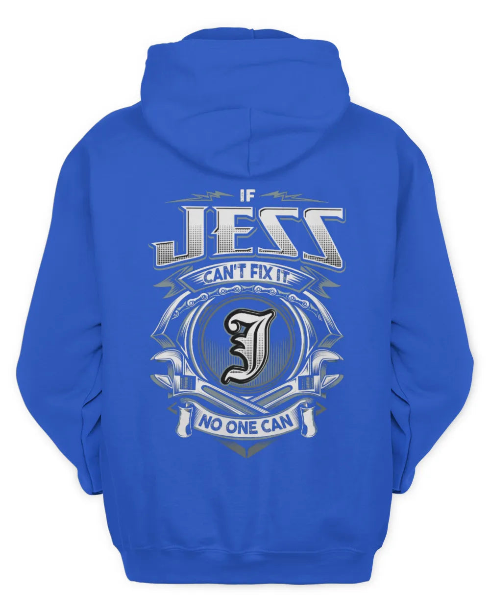 JESS AP81-K4-626 - Personalized Ahmed Quote Apparel “If Ahmed Can't Fix It, No One Can” - Unisex Hoodie - Royal