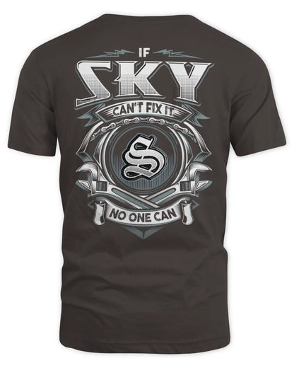 SKY AP81-K4-626 - Personalized Ahmed Quote Apparel “If Ahmed Can't Fix It, No One Can” - Unisex Standard T-Shirt - Dark Chocolate