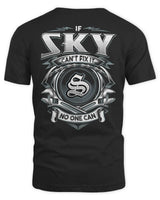 SKY AP81-K4-626 - Personalized Ahmed Quote Apparel “If Ahmed Can't Fix It, No One Can” - Unisex Standard T-Shirt - Black