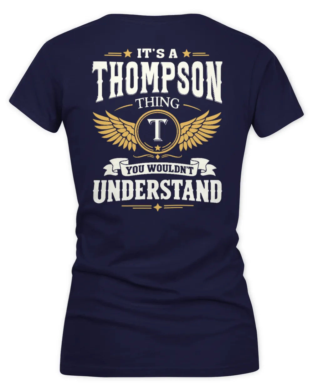 THOMPSON KT06-M008 It’s a [NAME] Thing – You Wouldn’t Understand | Personalized Vintage T-Shirt - Women's V-Neck T-Shirt - Navy