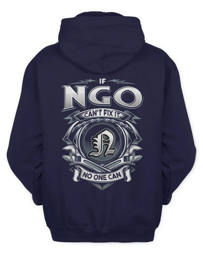 NGO AP81-K4-626 - Personalized Ahmed Quote Apparel “If Ahmed Can't Fix It, No One Can” - Unisex Hoodie - Navy