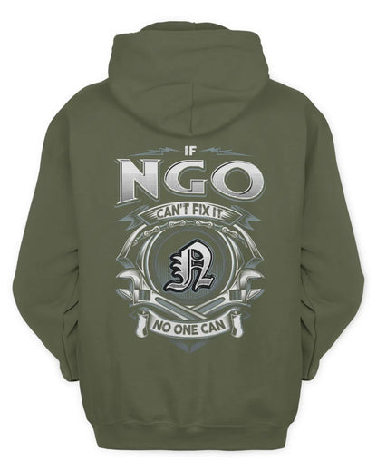 NGO AP81-K4-626 - Personalized Ahmed Quote Apparel “If Ahmed Can't Fix It, No One Can” - Unisex Hoodie - Military Green