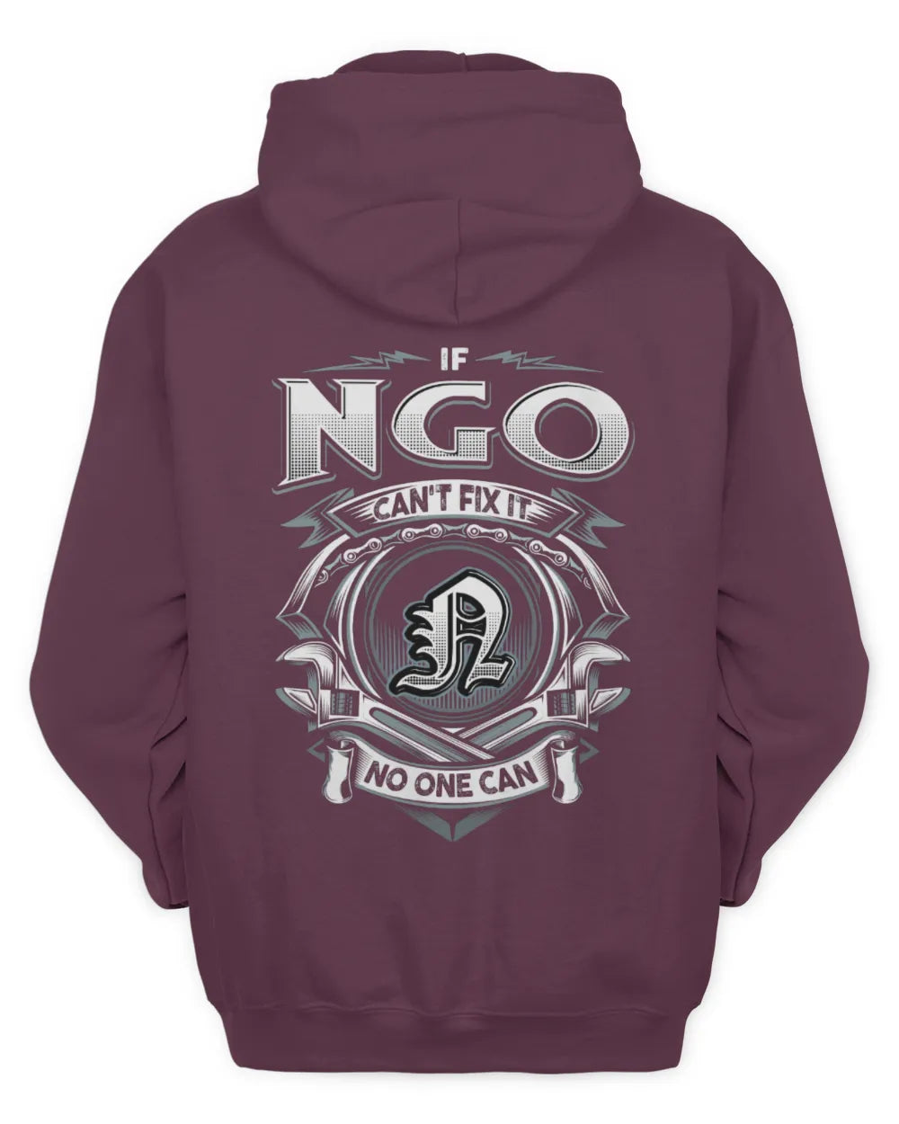 NGO AP81-K4-626 - Personalized Ahmed Quote Apparel “If Ahmed Can't Fix It, No One Can” - Unisex Hoodie - Maroon