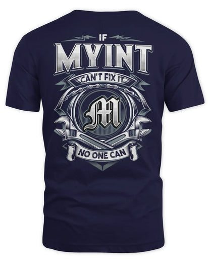 MYINT AP81-K4-626 - Personalized Ahmed Quote Apparel “If Ahmed Can't Fix It, No One Can” - Unisex Standard T-Shirt - Navy