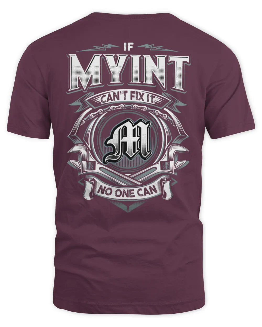MYINT AP81-K4-626 - Personalized Ahmed Quote Apparel “If Ahmed Can't Fix It, No One Can” - Unisex Standard T-Shirt - Maroon