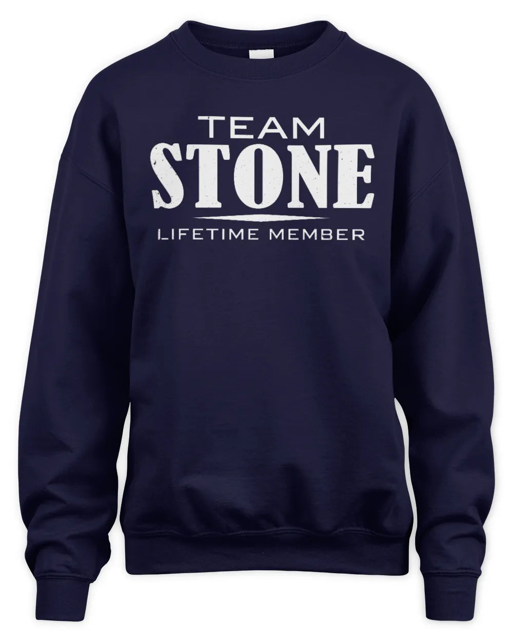 STONE BL62-K4-128 - Personalized “Team NAME Lifetime Member” - Unisex Sweatshirt - Navy
