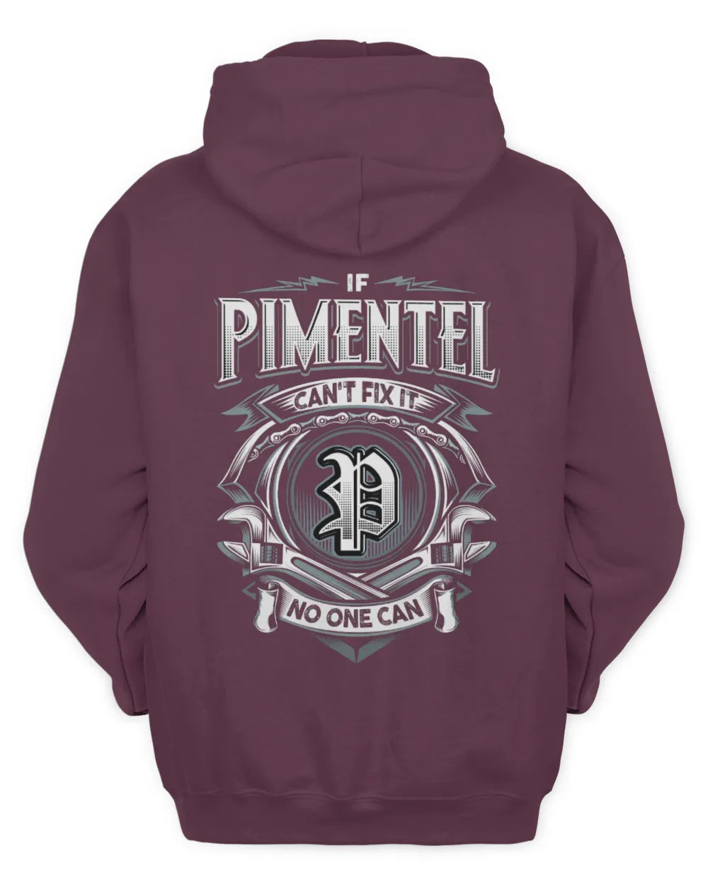 PIMENTEL AP81-K4-626 - Personalized Ahmed Quote Apparel “If Ahmed Can't Fix It, No One Can” - Unisex Hoodie - Maroon