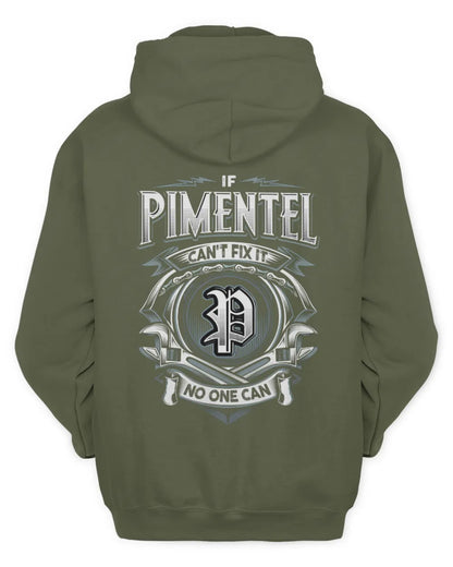 PIMENTEL AP81-K4-626 - Personalized Ahmed Quote Apparel “If Ahmed Can't Fix It, No One Can” - Unisex Hoodie - Military Green