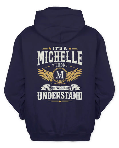 MICHELLE KT06-M008 It’s a [NAME] Thing – You Wouldn’t Understand | Personalized Vintage T-Shirt - Unisex Hoodie - Navy