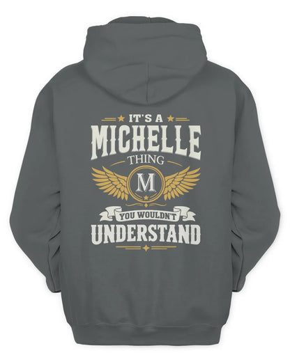 MICHELLE KT06-M008 It’s a [NAME] Thing – You Wouldn’t Understand | Personalized Vintage T-Shirt - Unisex Hoodie - Charcoal