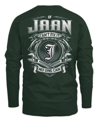 JAAN AP81-K4-626 - Personalized Ahmed Quote Apparel “If Ahmed Can't Fix It, No One Can” - Men's Long Sleeved T-Shirt - Forest Green