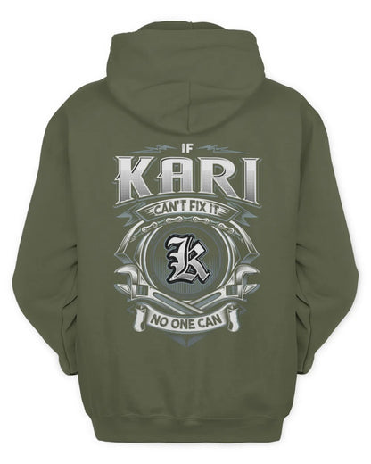 KARI AP81-K4-626 - Personalized Ahmed Quote Apparel “If Ahmed Can't Fix It, No One Can” - Unisex Hoodie - Military Green