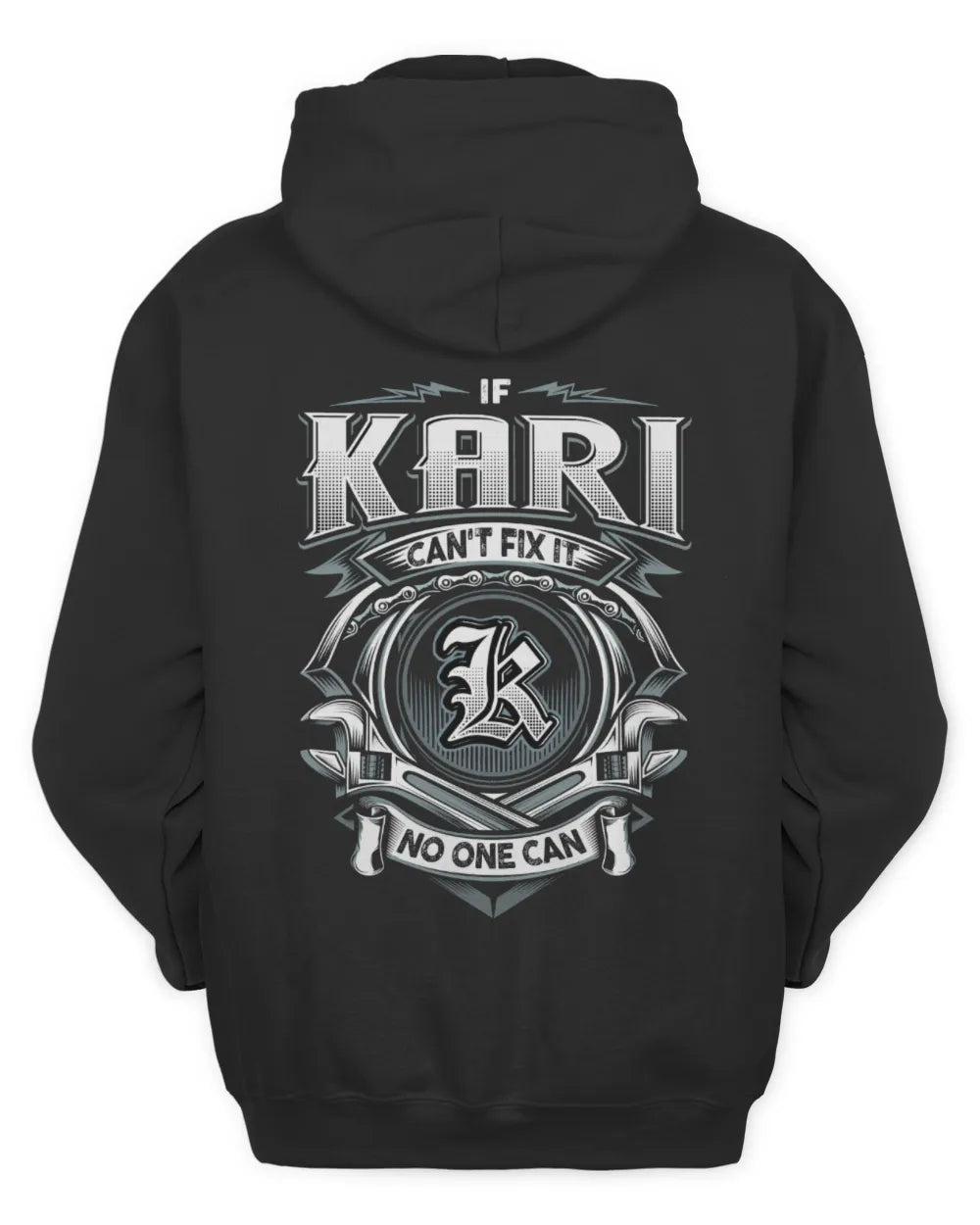 KARI AP81-K4-626 - Personalized Ahmed Quote Apparel “If Ahmed Can't Fix It, No One Can” - Unisex Hoodie - Black