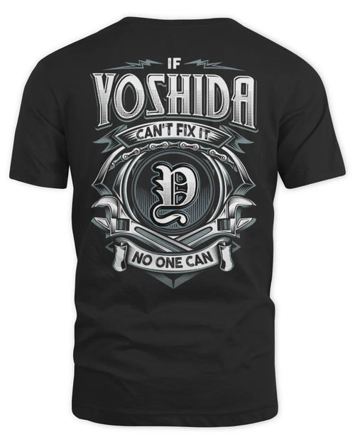 YOSHIDA AP81-K4-626 - Personalized Ahmed Quote Apparel “If Ahmed Can't Fix It, No One Can” - Unisex Standard T-Shirt - Black