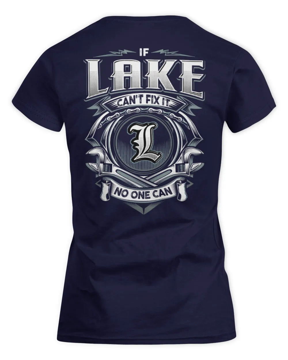 LAKE AP81-K4-626 - Personalized Ahmed Quote Apparel “If Ahmed Can't Fix It, No One Can” - Women's Standard T-Shirt - Navy