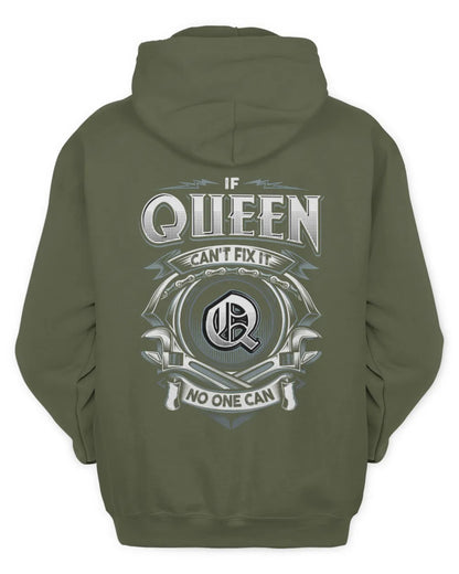 QUEEN AP81-K4-626 - Personalized Ahmed Quote Apparel “If Ahmed Can't Fix It, No One Can” - Unisex Hoodie - Military Green