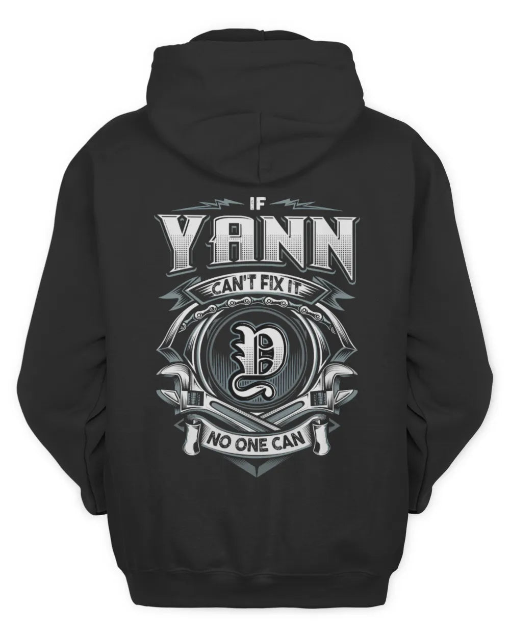 YANN AP81-K4-626 - Personalized Ahmed Quote Apparel “If Ahmed Can't Fix It, No One Can” - Unisex Hoodie - Black