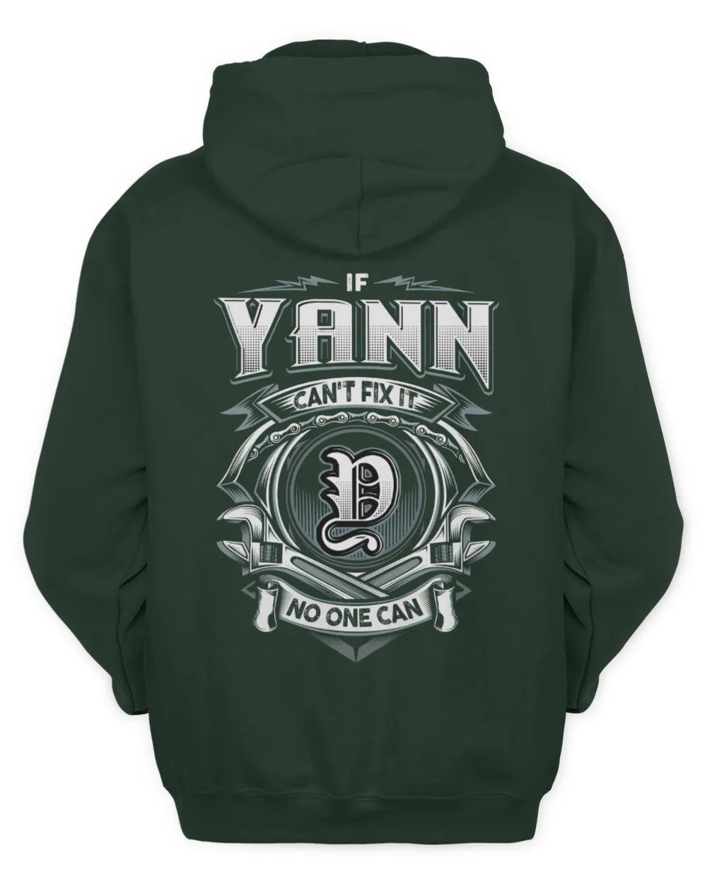 YANN AP81-K4-626 - Personalized Ahmed Quote Apparel “If Ahmed Can't Fix It, No One Can” - Unisex Hoodie - Forest Green