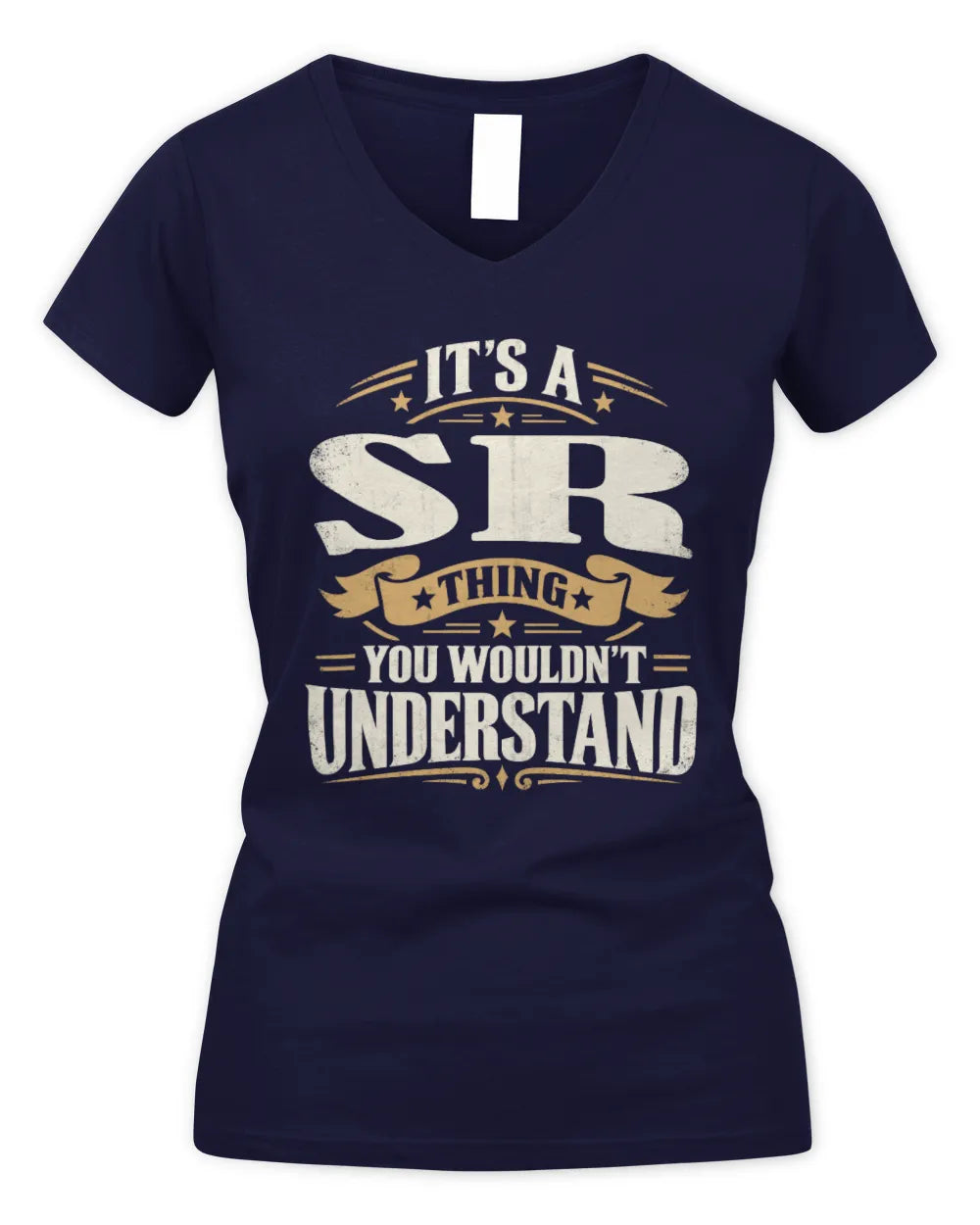 SR P08 TH51 - Personalized “It’s a/an [NAME] Thing – You Wouldn’t Understand” Shirt - Women's V-Neck T-Shirt - Navy