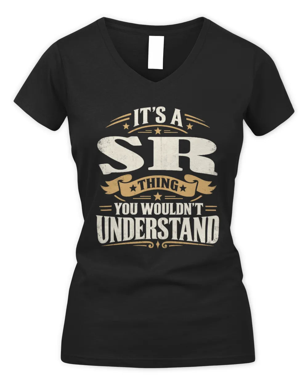 SR P08 TH51 - Personalized “It’s a/an [NAME] Thing – You Wouldn’t Understand” Shirt - Women's V-Neck T-Shirt - Black