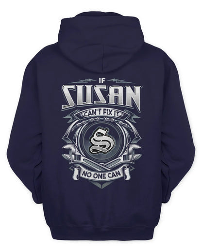 SUSAN AP81-K4-626 - Personalized Ahmed Quote Apparel “If Ahmed Can't Fix It, No One Can” - Unisex Hoodie - Navy