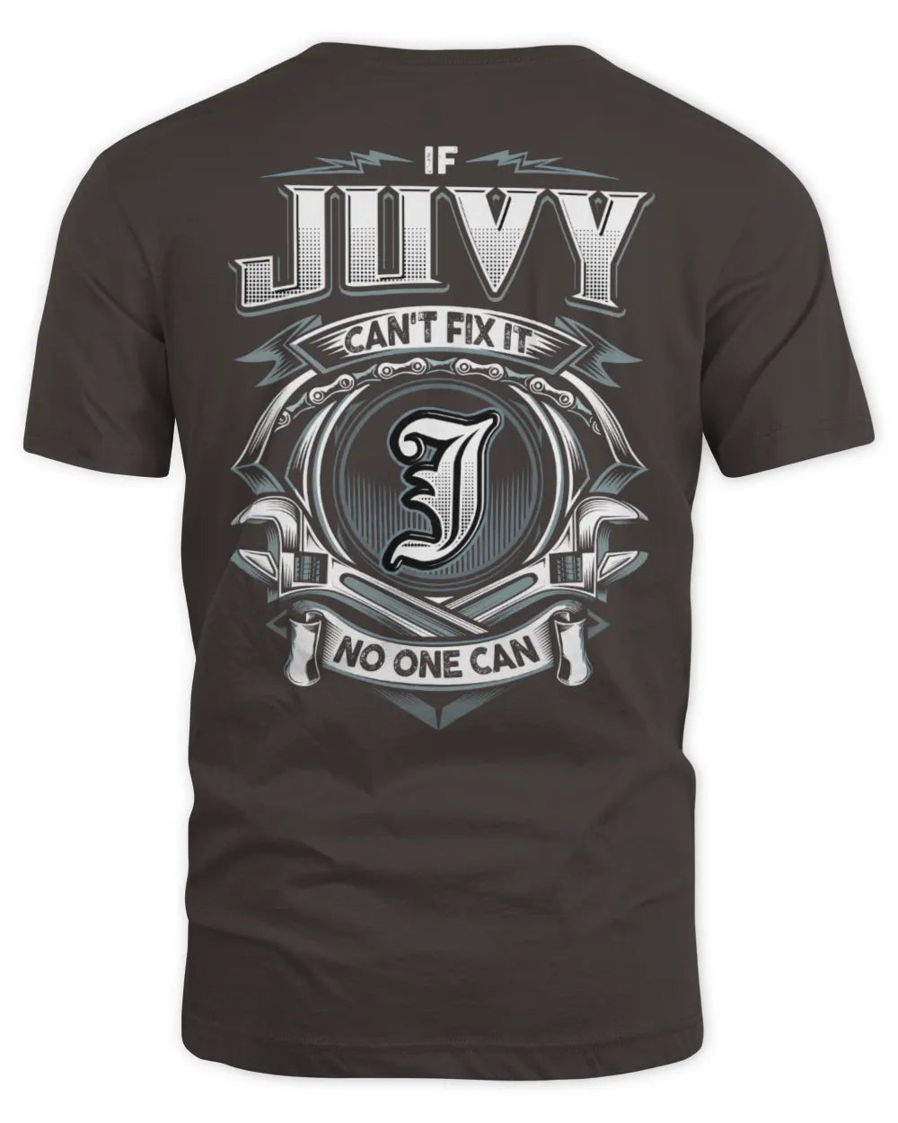 JUVY AP81-K4-626 - Personalized Ahmed Quote Apparel “If Ahmed Can't Fix It, No One Can” - Unisex Standard T-Shirt - Dark Chocolate