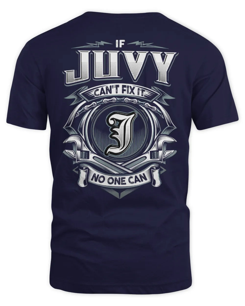 JUVY AP81-K4-626 - Personalized Ahmed Quote Apparel “If Ahmed Can't Fix It, No One Can” - Unisex Standard T-Shirt - Navy