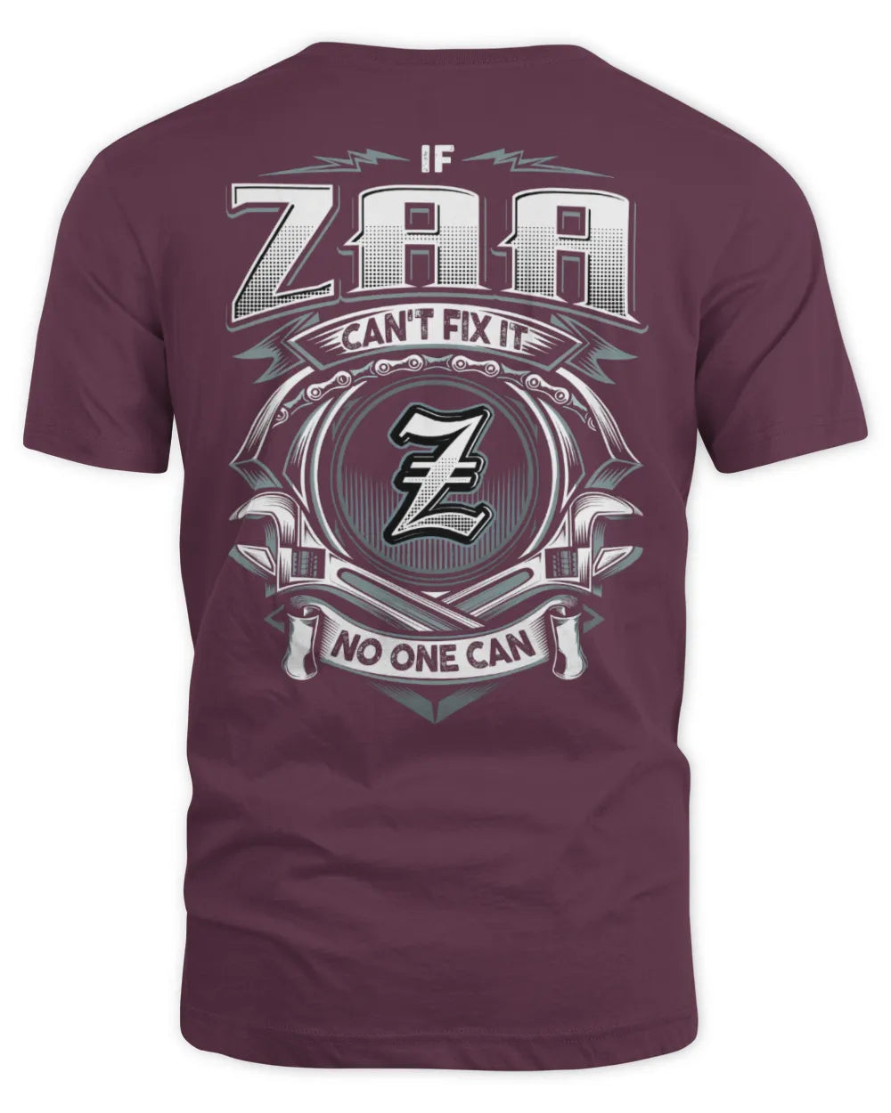 ZAA AP81-K4-626 - Personalized Ahmed Quote Apparel “If Ahmed Can't Fix It, No One Can” - Unisex Standard T-Shirt - Maroon