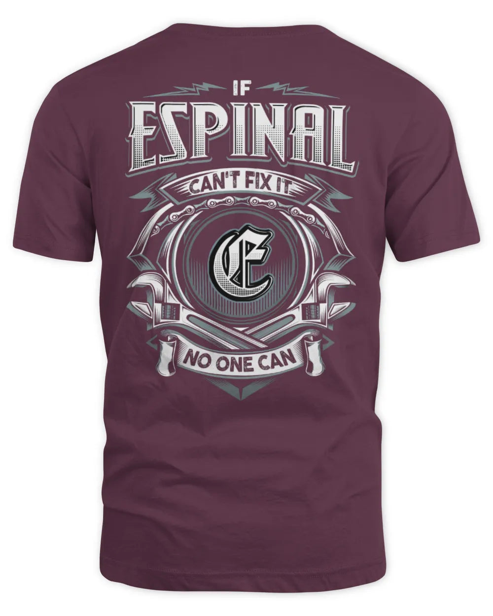 ESPINAL AP81-K4-626 - Personalized Ahmed Quote Apparel “If Ahmed Can't Fix It, No One Can” - Unisex Standard T-Shirt - Maroon