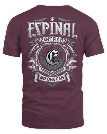 ESPINAL AP81-K4-626 - Personalized Ahmed Quote Apparel “If Ahmed Can't Fix It, No One Can” - Unisex Standard T-Shirt - Maroon