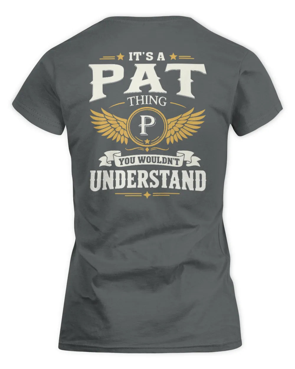 PAT KT06-M008 It’s a [NAME] Thing – You Wouldn’t Understand | Personalized Vintage T-Shirt - Women's Standard T-Shirt - Charcoal