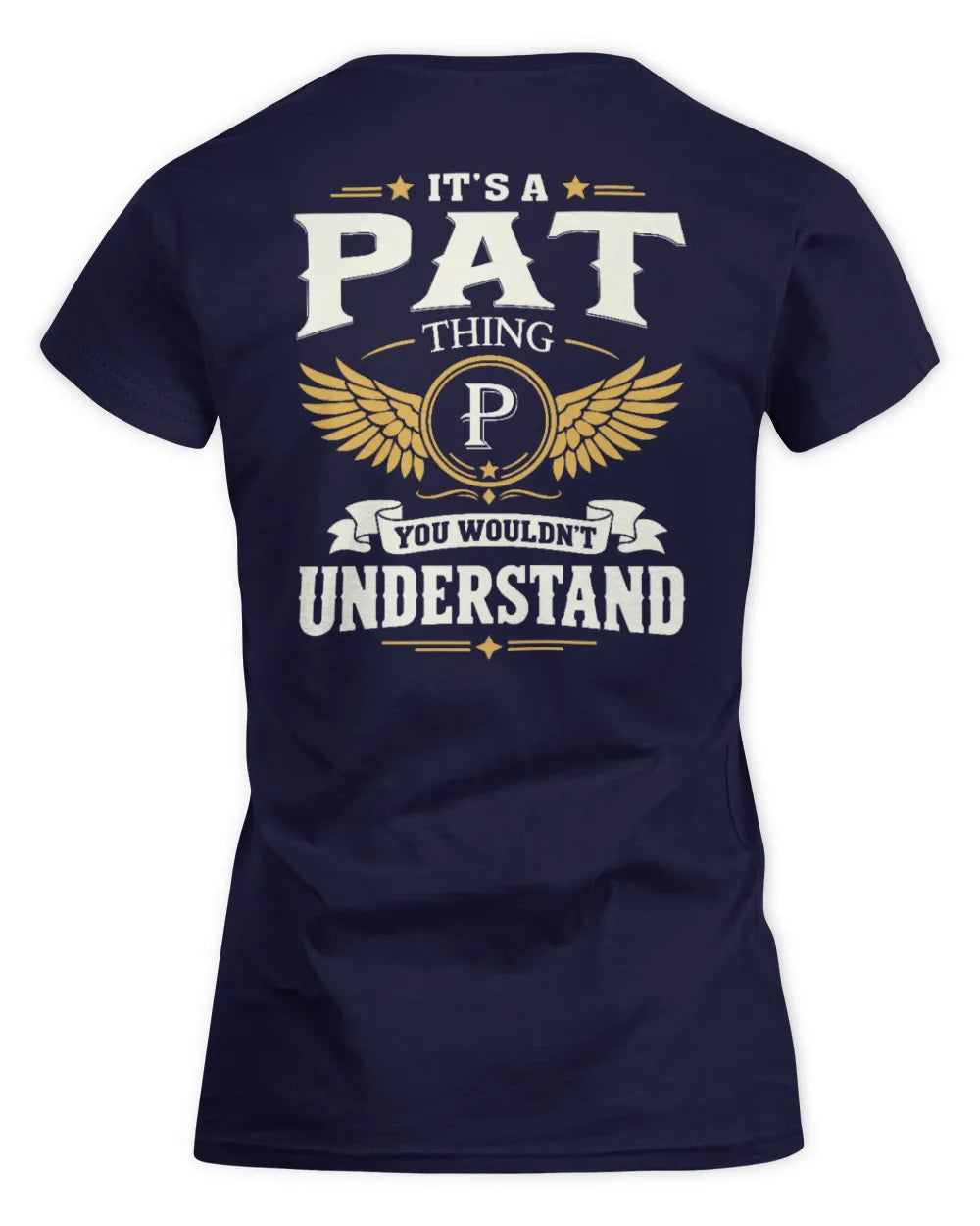 PAT KT06-M008 It’s a [NAME] Thing – You Wouldn’t Understand | Personalized Vintage T-Shirt - Women's Standard T-Shirt - Navy