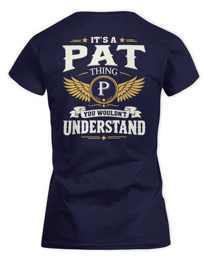 PAT KT06-M008 It’s a [NAME] Thing – You Wouldn’t Understand | Personalized Vintage T-Shirt - Women's Standard T-Shirt - Navy