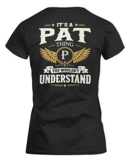 PAT KT06-M008 It’s a [NAME] Thing – You Wouldn’t Understand | Personalized Vintage T-Shirt - Women's Standard T-Shirt - Black