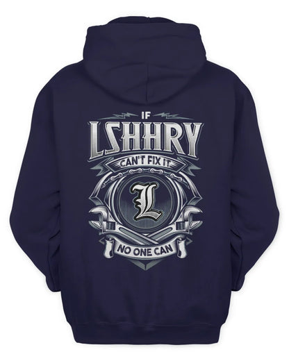LSHHRY AP81-K4-626 - Personalized Ahmed Quote Apparel “If Ahmed Can't Fix It, No One Can” - Unisex Hoodie - Navy
