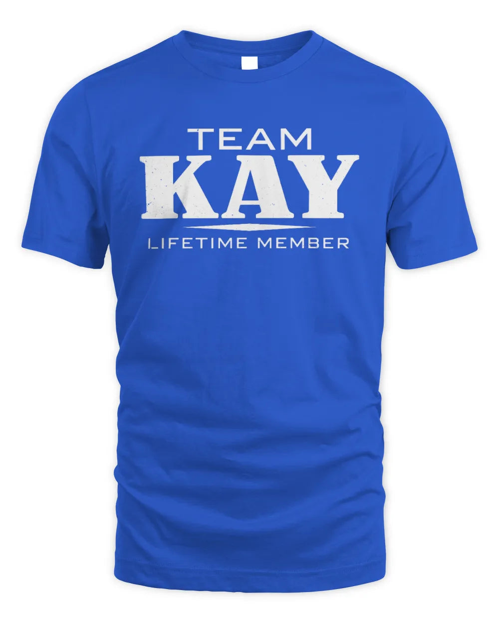KAY BL62-K4-128 - Personalized “Team NAME Lifetime Member” - Unisex Standard T-Shirt - Royal
