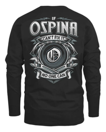 OSPINA AP81-K4-626 - Personalized Ahmed Quote Apparel “If Ahmed Can't Fix It, No One Can” - Men's Long Sleeved T-Shirt - Black
