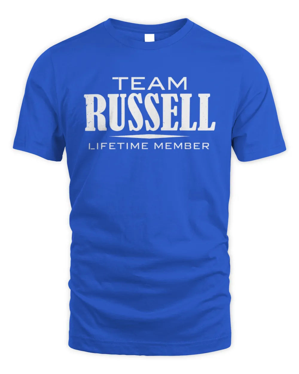 RUSSELL BL62-K4-128 - Personalized “Team NAME Lifetime Member” - Unisex Standard T-Shirt - Royal