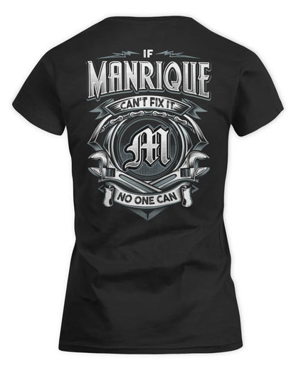 MANRIQUE AP81-K4-626 - Personalized Ahmed Quote Apparel “If Ahmed Can't Fix It, No One Can” - Women's Standard T-Shirt - Black