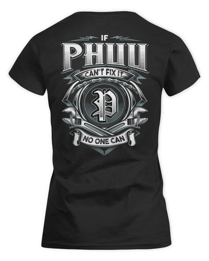 PHUU AP81-K4-626 - Personalized Ahmed Quote Apparel “If Ahmed Can't Fix It, No One Can” - Women's Standard T-Shirt - Black