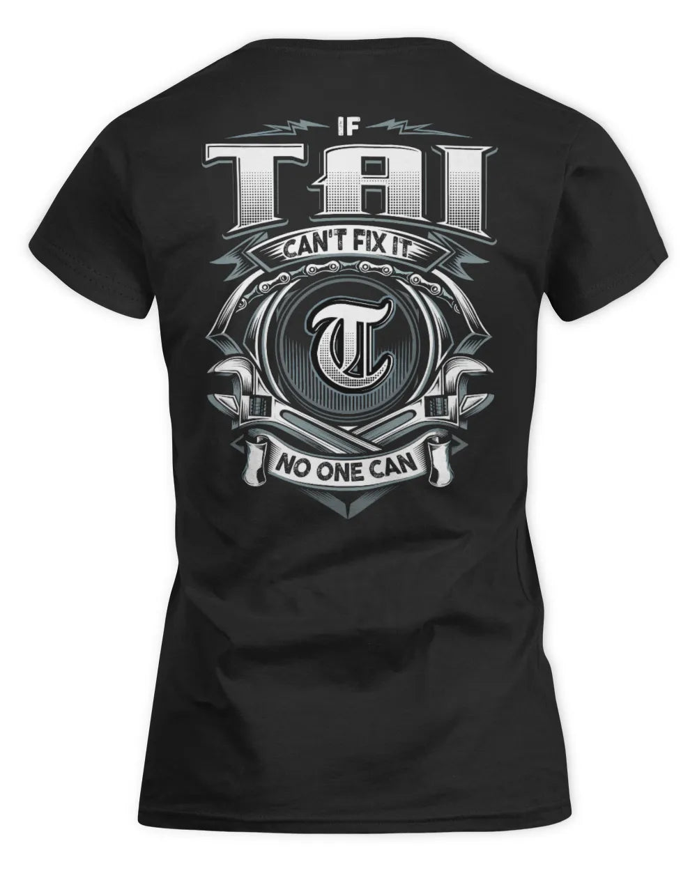 TAI AP81-K4-626 - Personalized Ahmed Quote Apparel “If Ahmed Can't Fix It, No One Can” - Women's Standard T-Shirt - Black